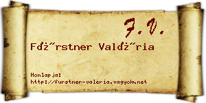 Fürstner Valéria névjegykártya