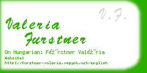 valeria furstner business card